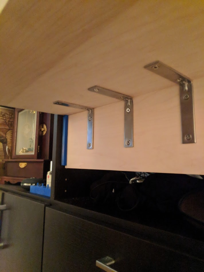 The mini closet standing desk (wood + plastic projects part 1)